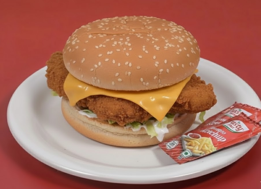 Chicken Cheese Burger at Biryani Box Company